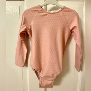 Minnow Pink Long Sleeve Kids One Piece